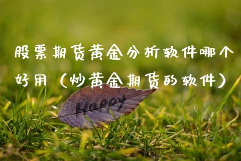 股票期货黄金分析软件哪个好用（炒黄金期货的软件）_https://qh.lansai.wang_期货喊单_第1张