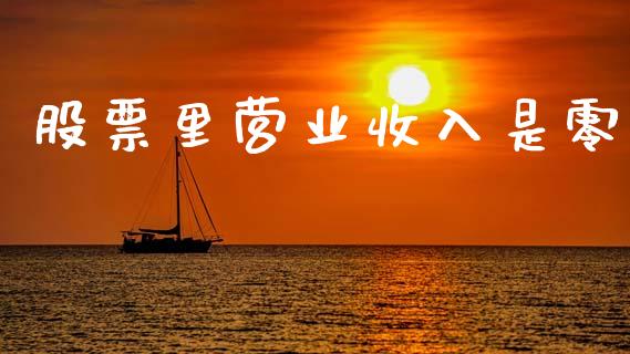 股票里营业收入是零_https://qh.lansai.wang_新股数据_第1张