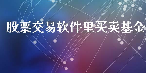 股票交易软件里买卖基金_https://qh.lansai.wang_期货怎么玩_第1张