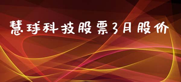 慧球科技股票3月股价_https://qh.lansai.wang_期货理财_第1张
