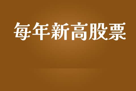 每年新高股票_https://qh.lansai.wang_新股数据_第1张