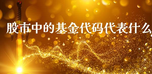 股市中的基金代码代表什么_https://qh.lansai.wang_期货理财_第1张