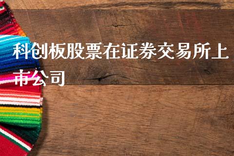 科创板股票在证券交易所上市公司_https://qh.lansai.wang_期货理财_第1张