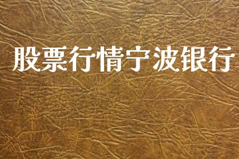 股票行情宁波银行_https://qh.lansai.wang_新股数据_第1张