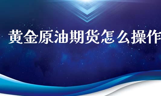 黄金原油期货怎么操作_https://qh.lansai.wang_期货怎么玩_第1张