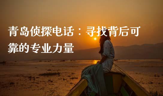 青岛侦探电话：寻找背后可靠的专业力量_https://qh.lansai.wang_未分类_第1张