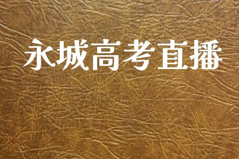 永城高考直播_https://qh.lansai.wang_期货喊单_第1张
