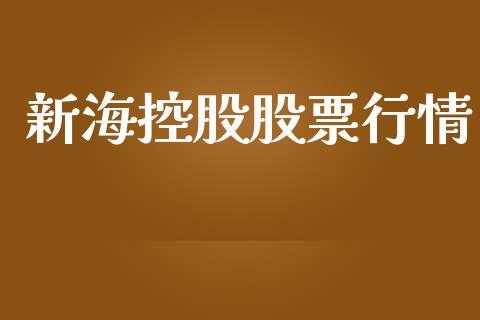 新海控股股票行情_https://qh.lansai.wang_新股数据_第1张