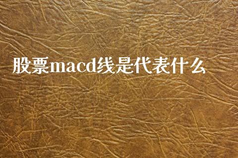 股票macd线是代表什么_https://qh.lansai.wang_期货喊单_第1张