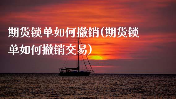 期货锁单如何撤销(期货锁单如何撤销交易)_https://qh.lansai.wang_期货理财_第1张