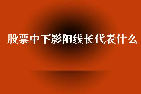 股票中下影阳线长代表什么_https://qh.lansai.wang_新股数据_第1张