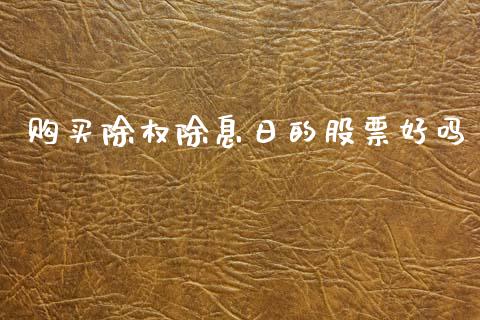 购买除权除息日的股票好吗_https://qh.lansai.wang_新股数据_第1张