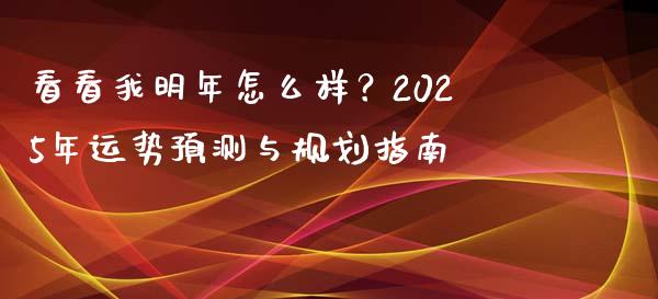 看看我明年怎么样？2025年运势预测与规划指南_https://qh.lansai.wang_海康威视股票_第1张