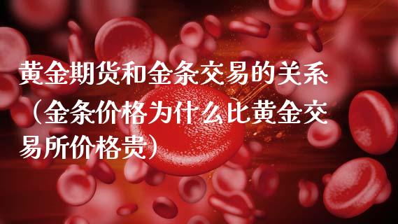 黄金期货和金条交易的关系（金条价格为什么比黄金交易所价格贵）_https://qh.lansai.wang_期货喊单_第1张