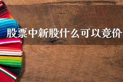 股票中新股什么可以竟价_https://qh.lansai.wang_期货怎么玩_第1张