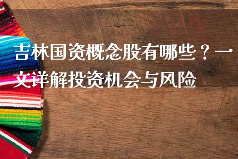 吉林国资概念股有哪些？一文详解投资机会与风险_https://qh.lansai.wang_股票技术分析_第1张