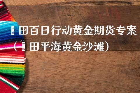 莆田百日行动黄金期货专案（莆田平海黄金沙滩）_https://qh.lansai.wang_期货怎么玩_第1张