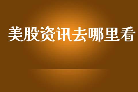 美股资讯去哪里看_https://qh.lansai.wang_新股数据_第1张