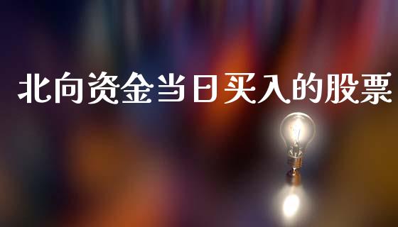 北向资金当日买入的股票_https://qh.lansai.wang_期货喊单_第1张