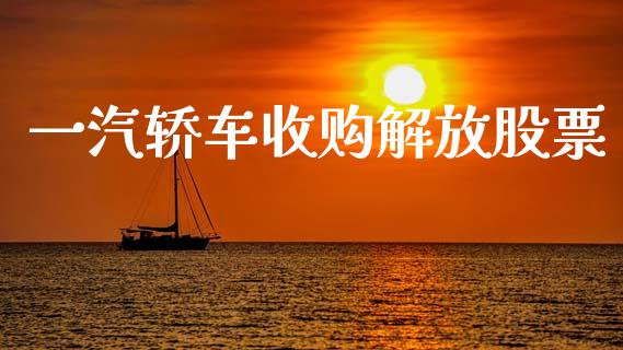 一汽轿车收购解放股票_https://qh.lansai.wang_新股数据_第1张