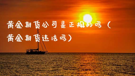 黄金期货公司是正规的吗（黄金期货违法吗）_https://qh.lansai.wang_期货喊单_第1张