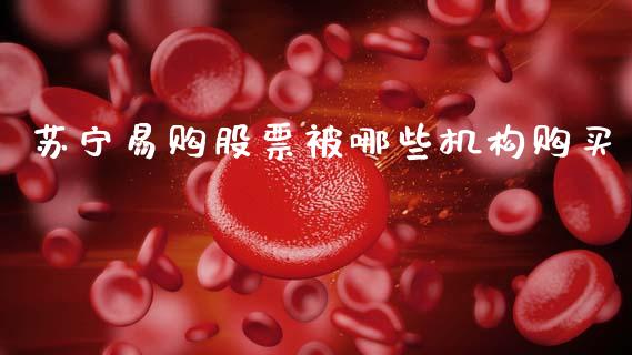 苏宁易购股票被哪些机构购买_https://qh.lansai.wang_期货喊单_第1张