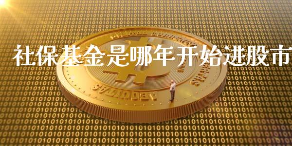 社保基金是哪年开始进股市_https://qh.lansai.wang_期货理财_第1张