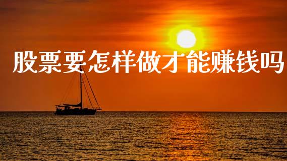 股票要怎样做才能赚钱吗_https://qh.lansai.wang_新股数据_第1张