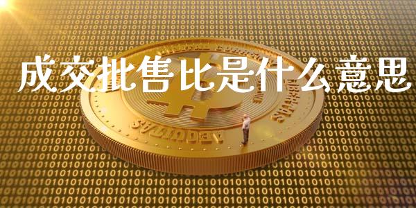 成交批售比是什么意思_https://qh.lansai.wang_股票技术分析_第1张