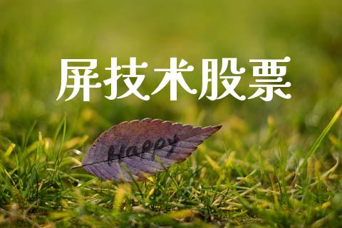 屏技术股票_https://qh.lansai.wang_期货理财_第1张