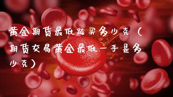 黄金期货最低能买多少克（期货交易黄金最低一手是多少克）_https://qh.lansai.wang_期货理财_第1张