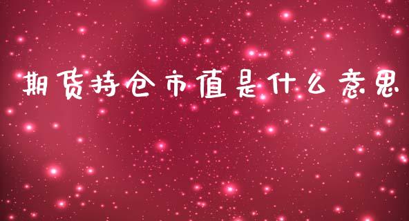 期货持仓市值是什么意思_https://qh.lansai.wang_股票新闻_第1张