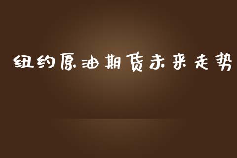 纽约原油期货未来走势_https://qh.lansai.wang_期货怎么玩_第1张