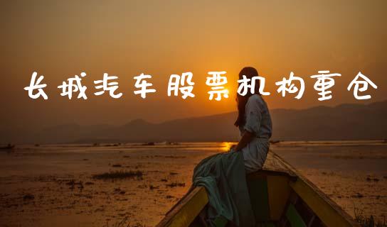 长城汽车股票机构重仓_https://qh.lansai.wang_新股数据_第1张