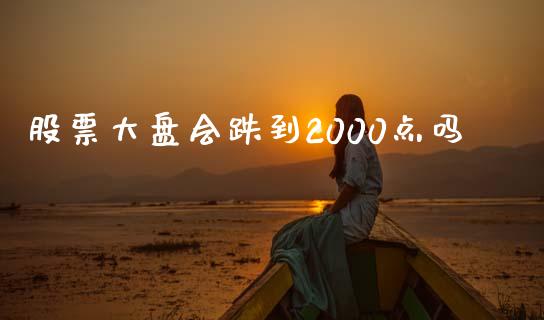股票大盘会跌到2000点吗_https://qh.lansai.wang_新股数据_第1张