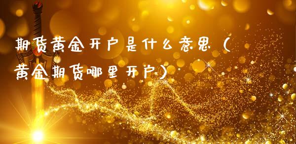 期货黄金开户是什么意思（黄金期货哪里开户）_https://qh.lansai.wang_期货怎么玩_第1张