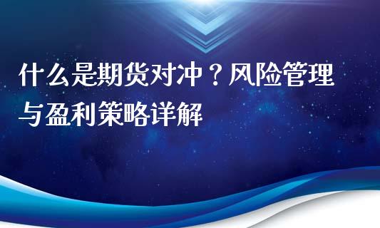 什么是期货对冲？风险管理与盈利策略详解_https://qh.lansai.wang_股票新闻_第1张