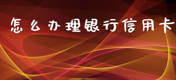 怎么办理银行信用卡_https://qh.lansai.wang_期货怎么玩_第1张