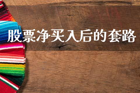 股票净买入后的套路_https://qh.lansai.wang_期货理财_第1张