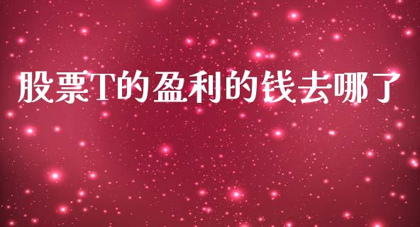 股票T的盈利的钱去哪了_https://qh.lansai.wang_期货理财_第1张