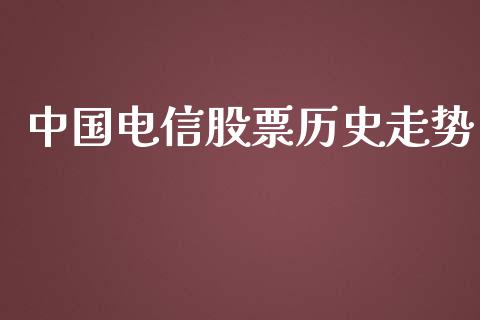 中国电信股票历史走势_https://qh.lansai.wang_期货喊单_第1张