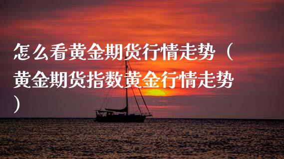 怎么看黄金期货行情走势（黄金期货指数黄金行情走势）_https://qh.lansai.wang_期货怎么玩_第1张