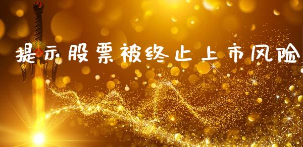 提示股票被终止上市风险_https://qh.lansai.wang_期货喊单_第1张