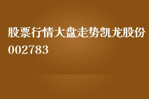 股票行情大盘走势凯龙股份002783_https://qh.lansai.wang_期货怎么玩_第1张