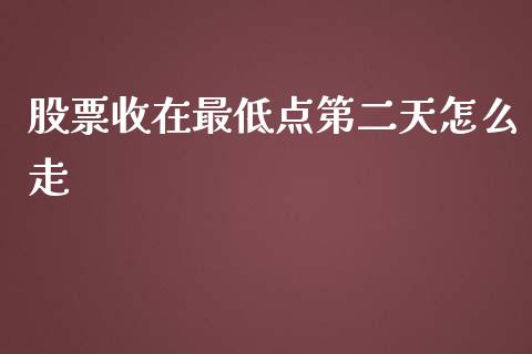 股票收在最低点第二天怎么走_https://qh.lansai.wang_新股数据_第1张