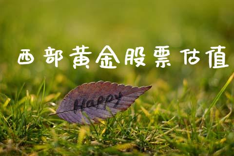 西部黄金股票估值_https://qh.lansai.wang_期货怎么玩_第1张