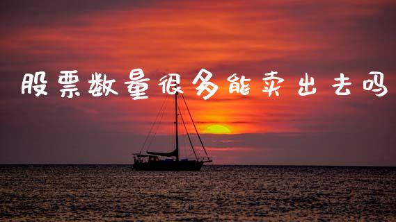 股票数量很多能卖出去吗_https://qh.lansai.wang_期货怎么玩_第1张