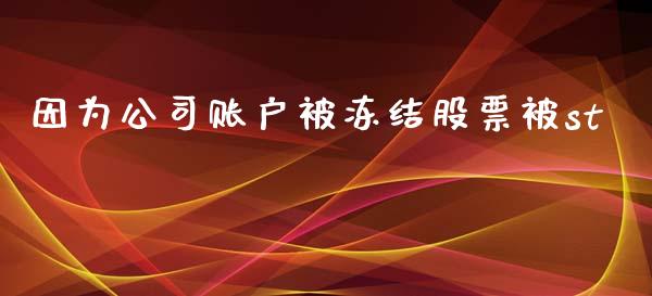 因为公司账户被冻结股票被st_https://qh.lansai.wang_新股数据_第1张