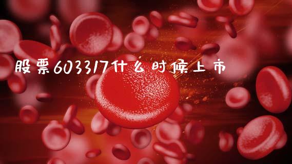 股票603317什么时候上市_https://qh.lansai.wang_期货怎么玩_第1张