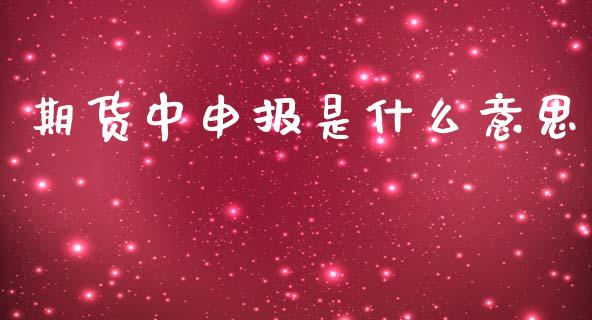 期货中申报是什么意思_https://qh.lansai.wang_股票技术分析_第1张